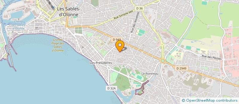 localisation de l'entreprise MONSIEUR BAPTISTE LE GENTIL à LES SABLES D'OLONNE