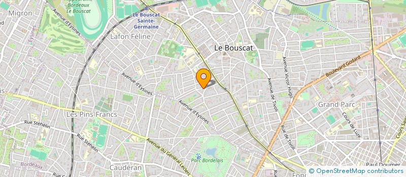 localisation de l'entreprise MONSIEUR BAPTISTE LE MEAUX  LE BOUSCAT