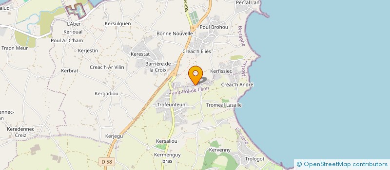 localisation de l'entreprise MONSIEUR BAPTISTE LE ROUX  SAINT-POL-DE-LEON