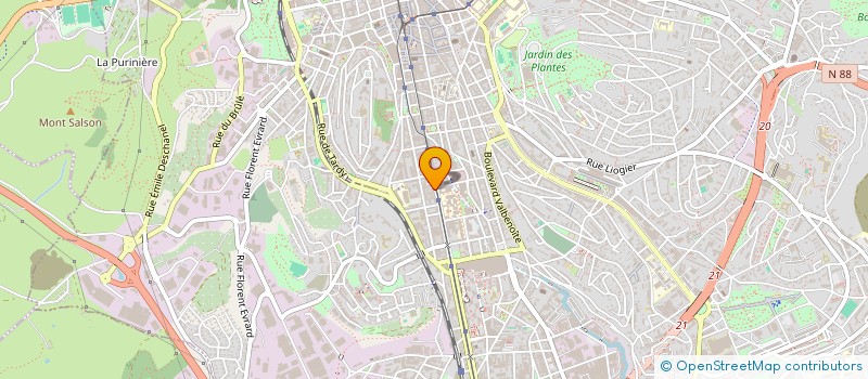 localisation de l'entreprise MONSIEUR BAPTISTE LE ROUZIC  SAINT-ETIENNE