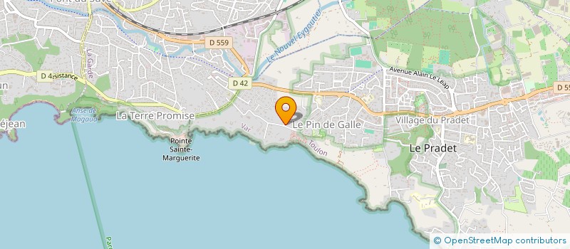 localisation de l'entreprise MONSIEUR BAPTISTE LEBEGUE  LE PRADET