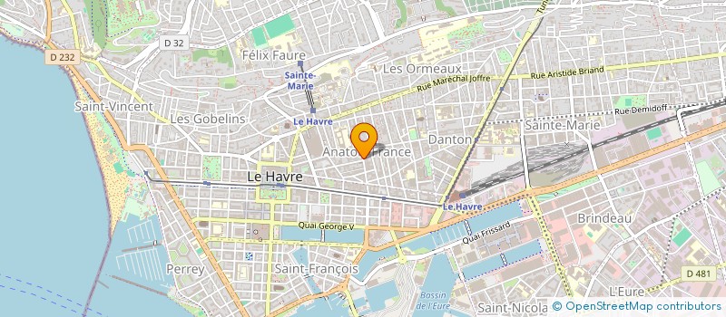 localisation de l'entreprise MONSIEUR BAPTISTE LEBLOND  LE HAVRE