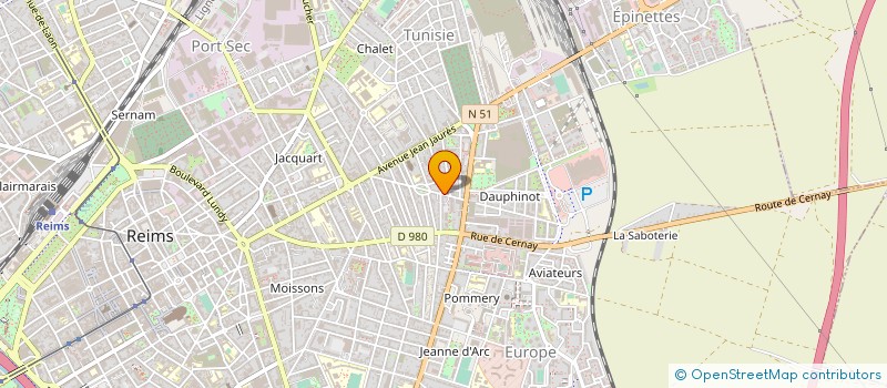 localisation de l'entreprise MONSIEUR BAPTISTE LEGROS  REIMS