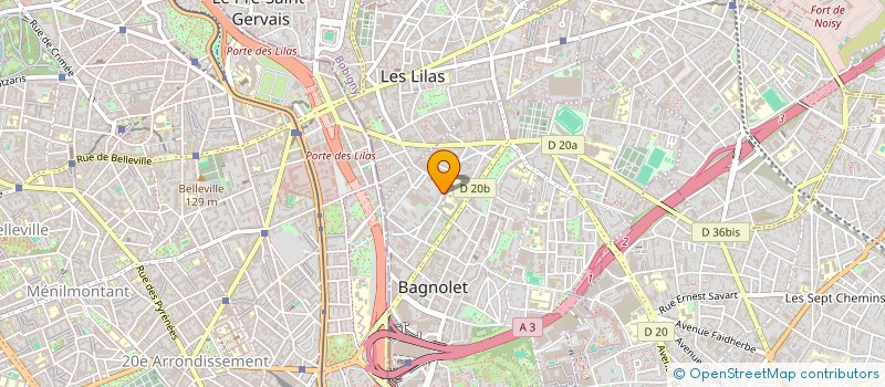 localisation de l'entreprise MONSIEUR BAPTISTE LEHAIRE à BAGNOLET