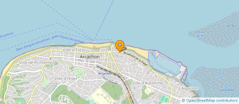 localisation de l'entreprise MONSIEUR BAPTISTE LEJEUNE  ARCACHON