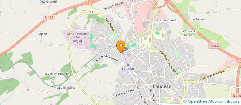localisation de l'entreprise MONSIEUR BAPTISTE LEMARCHAND à LOUDEAC