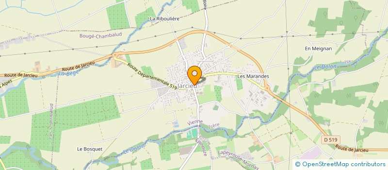 localisation de l'entreprise MONSIEUR BAPTISTE LEMOINE  JARCIEU