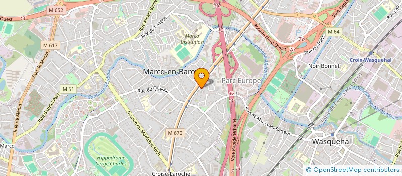 localisation de l'entreprise MONSIEUR BAPTISTE LEROY à MARCQ-EN-BARŒUL