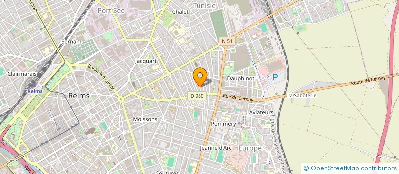 localisation de l'entreprise MONSIEUR BAPTISTE LETRAIN  REIMS