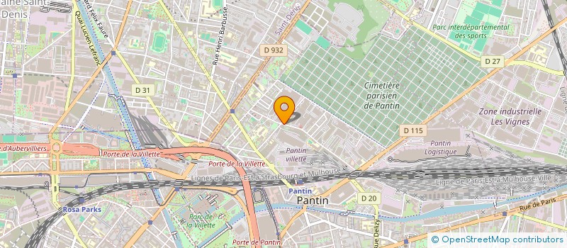 localisation de l'entreprise MONSIEUR BAPTISTE LETRONE  PANTIN