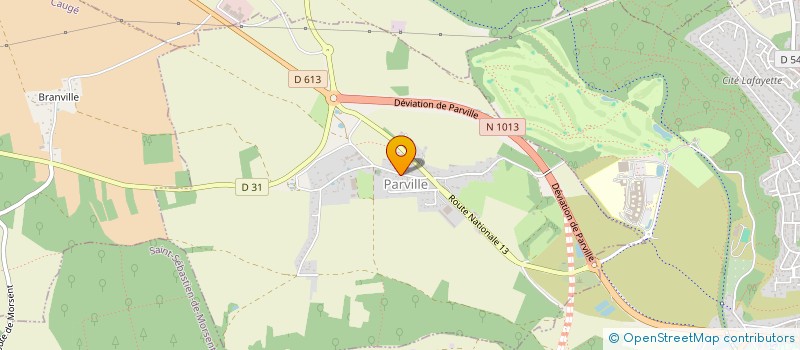 localisation de l'entreprise MONSIEUR BAPTISTE LEVESQUE  PARVILLE