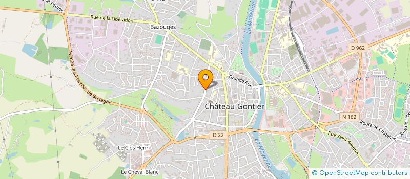 localisation de l'entreprise MONSIEUR BAPTISTE LEZE  CHATEAU-GONTIER-SUR-MAYENNE