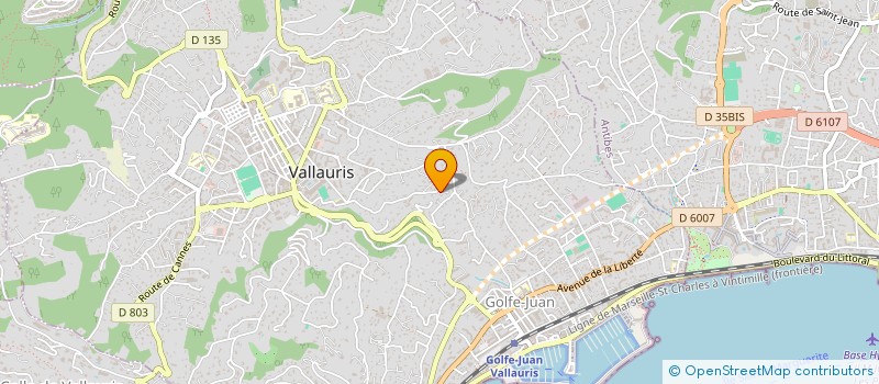 localisation de l'entreprise MONSIEUR BAPTISTE LOGE  VALLAURIS