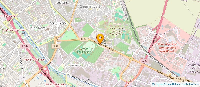 localisation de l'entreprise MONSIEUR BAPTISTE LORNE  REIMS