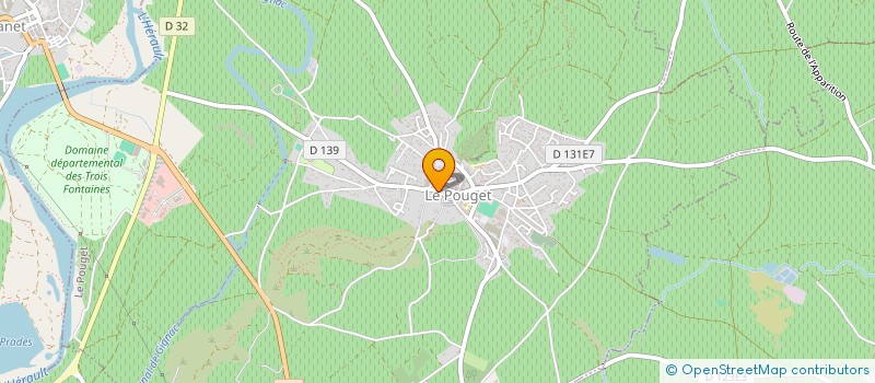 localisation de l'entreprise MONSIEUR BAPTISTE LUGAGNE  LE POUGET