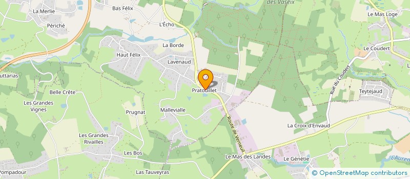 localisation de l'entreprise MONSIEUR BAPTISTE MADEHORS à VERNEUIL-SUR-VIENNE
