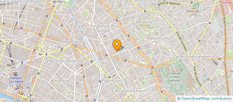 localisation de l'entreprise MONSIEUR BAPTISTE MAGNIEN  PARIS