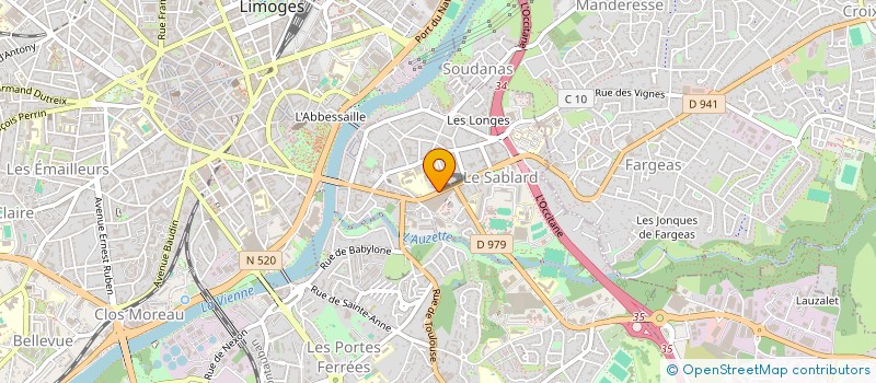 localisation de l'entreprise MONSIEUR BAPTISTE MARCHAIS à LIMOGES