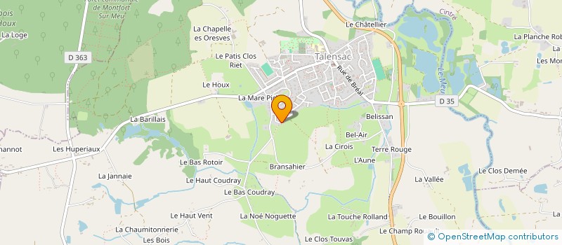 localisation de l'entreprise MONSIEUR BAPTISTE MARCHAND  TALENSAC