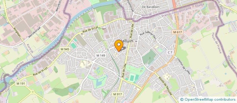 localisation de l'entreprise MONSIEUR BAPTISTE MARIACOURT  HALLUIN