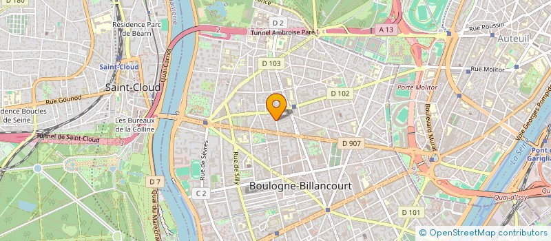 localisation de l'entreprise MONSIEUR BAPTISTE MARRET à BOULOGNE-BILLANCOURT