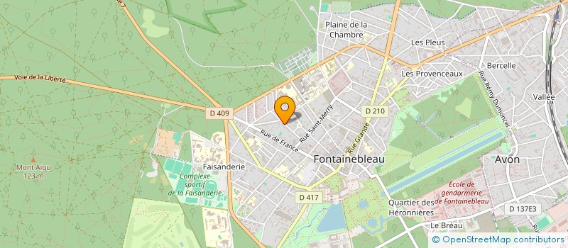 localisation de l'entreprise MONSIEUR BAPTISTE MARTEAU à FONTAINEBLEAU