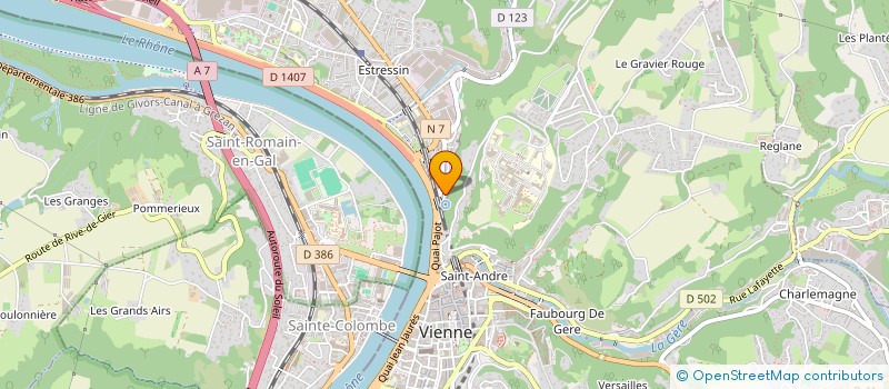 localisation de l'entreprise MONSIEUR BAPTISTE MARTIN à VIENNE