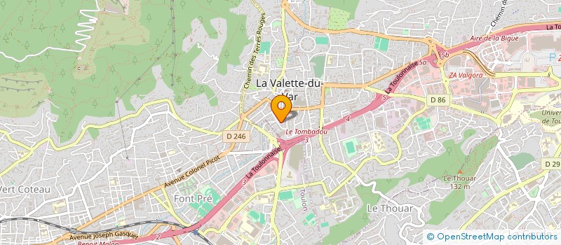 localisation de l'entreprise MONSIEUR BAPTISTE MARTIN à LA VALETTE-DU-VAR