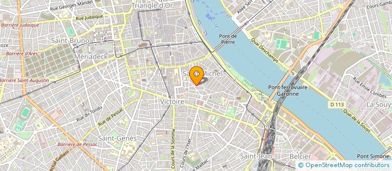 localisation de l'entreprise MONSIEUR BAPTISTE MARTINEAU  BORDEAUX