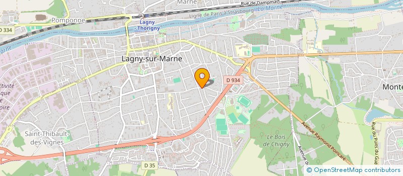 localisation de l'entreprise MONSIEUR BAPTISTE MARTINET  LAGNY-SUR-MARNE