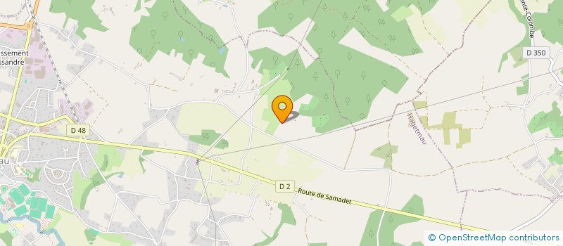 localisation de l'entreprise MONSIEUR BAPTISTE MARTY  HAGETMAU