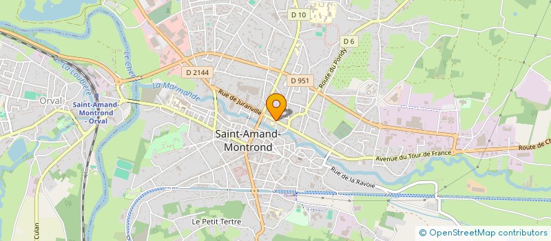 localisation de l'entreprise MONSIEUR BAPTISTE MATHIEU  SAINT-AMAND-MONTROND