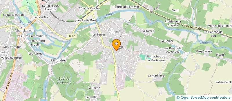 localisation de l'entreprise MONSIEUR BAPTISTE MATIGNON  VEIGNE