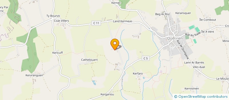 localisation de l'entreprise MONSIEUR BAPTISTE MERCKLING  QUERRIEN