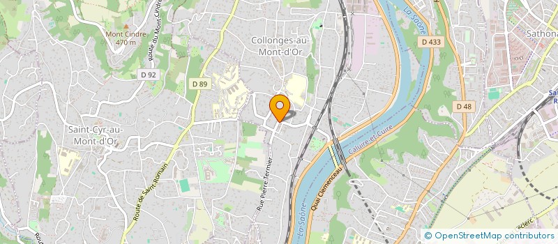 localisation de l'entreprise MONSIEUR BAPTISTE MERLINC  COLLONGES AU MONT D'OR