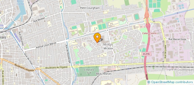 localisation de l'entreprise MONSIEUR BAPTISTE MEUNIER DELBARRE  CALAIS
