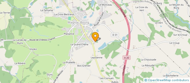 localisation de l'entreprise MONSIEUR BAPTISTE MEYNCKENS  MAGNAC-BOURG