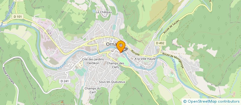 localisation de l'entreprise MONSIEUR BAPTISTE MICHEL à ORNANS