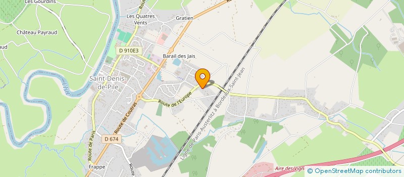 localisation de l'entreprise MONSIEUR BAPTISTE MONTAUDY  SAINT-DENIS-DE-PILE