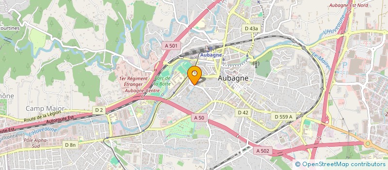 localisation de l'entreprise MONSIEUR BAPTISTE MONTBARBON  AUBAGNE