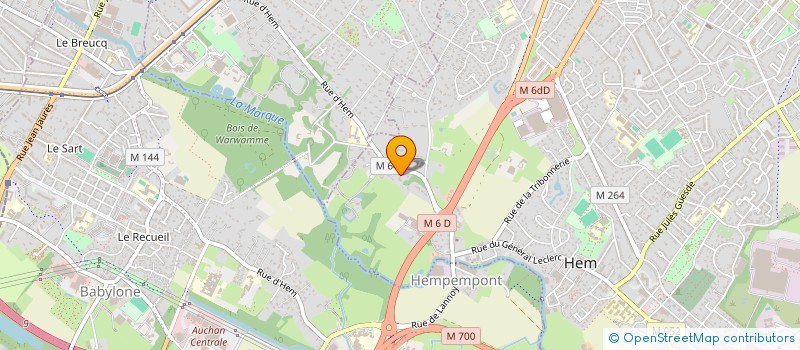 localisation de l'entreprise MONSIEUR BAPTISTE MOREIRA  HEM