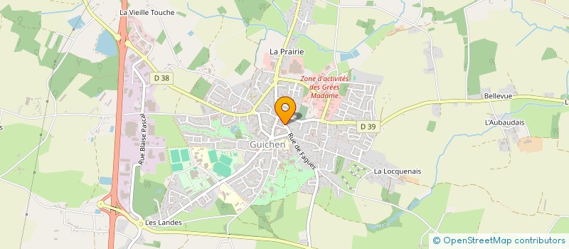 localisation de l'entreprise MONSIEUR BAPTISTE MORIN à GUICHEN