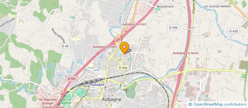 localisation de l'entreprise MONSIEUR BAPTISTE MORIN  AUBAGNE