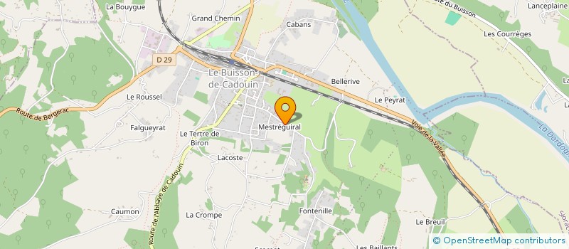 localisation de l'entreprise MONSIEUR BAPTISTE MOULIN  LE BUISSON-DE-CADOUIN