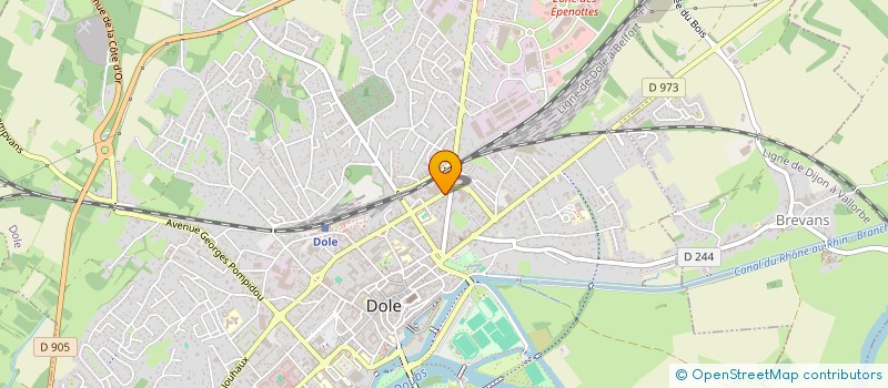 localisation de l'entreprise MONSIEUR BAPTISTE MOUQUOD à DOLE