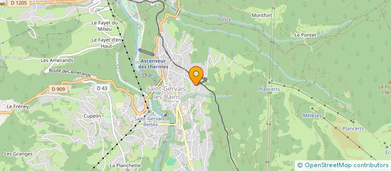 localisation de l'entreprise MONSIEUR BAPTISTE MUGNIER  SAINT-GERVAIS-LES-BAINS