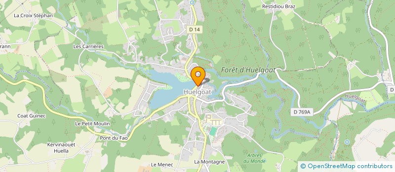 localisation de l'entreprise MONSIEUR BAPTISTE NARME  HUELGOAT