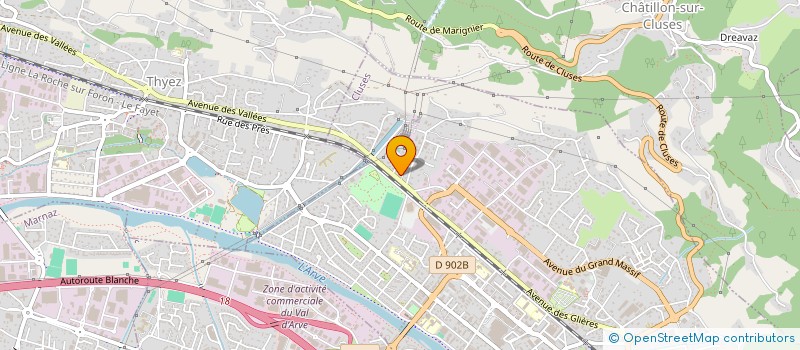 localisation de l'entreprise MONSIEUR BAPTISTE NAVILLE  CLUSES