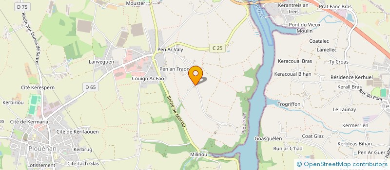 localisation de l'entreprise MONSIEUR BAPTISTE NEA  PLOUENAN