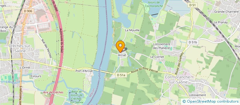 localisation de l'entreprise MONSIEUR BAPTISTE NECTOUX  CORMORANCHE-SUR-SAONE